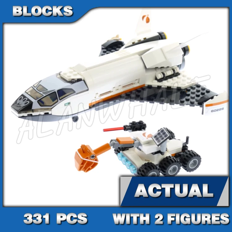 

331pcs City Space Mars Research Shuttle Rover Helidrone Storage Drone 11385 Building Blocks Set Bricks Compatible with Model