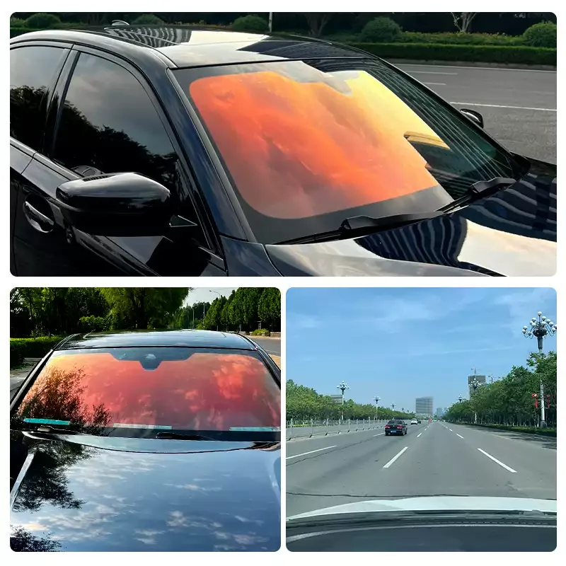 1mX4m Chameleon Purple 70% High Definition Window Tint Film High Insulation UV Rejection Windshield Tint Chameleon Tint Film