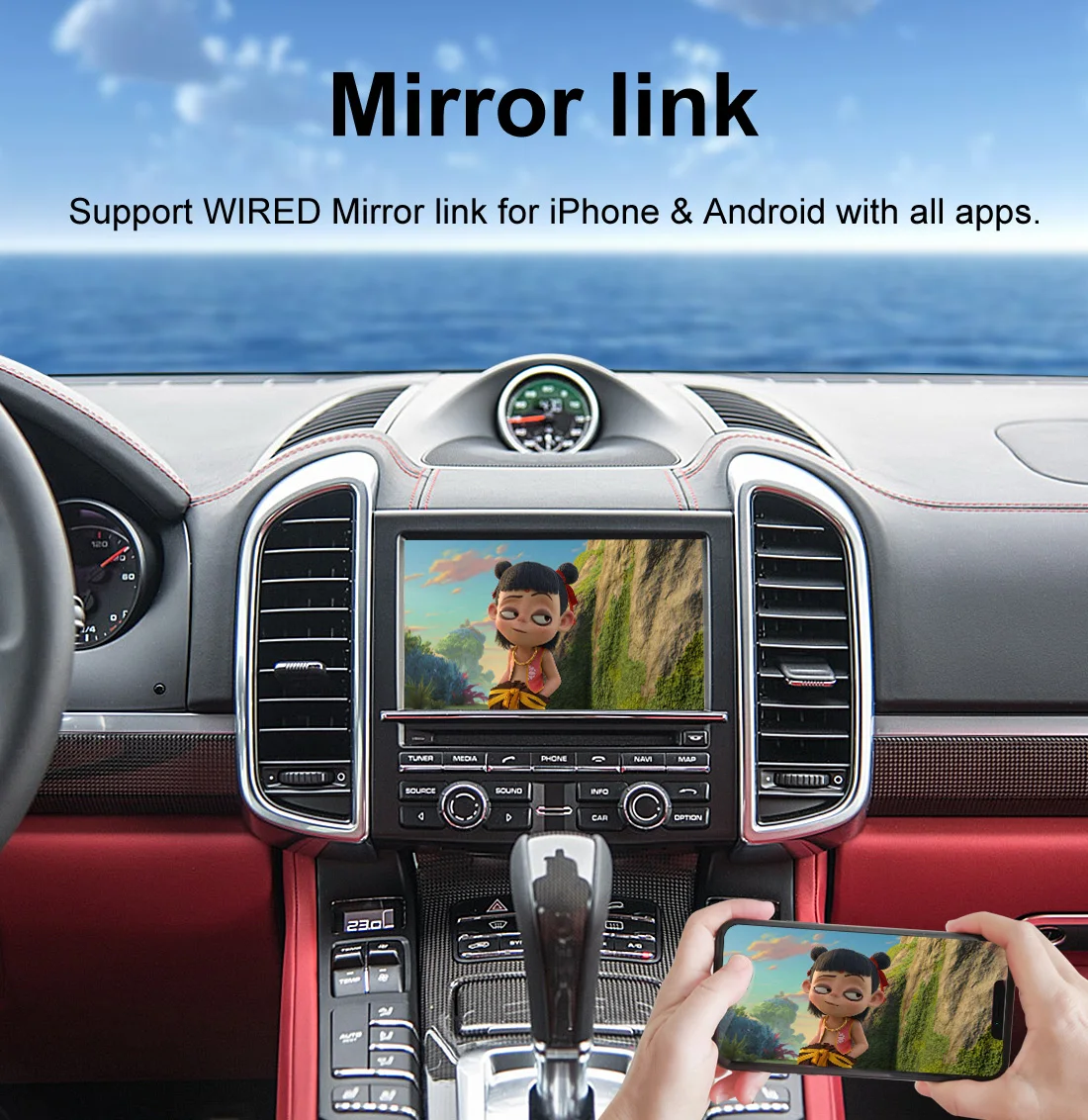 Joyeauto Wireless Android Auto CarPlay Box Mirroring dello schermo per Porsche PCM3.1 Cayenne Panamera Macan Boxster 911 Carplay