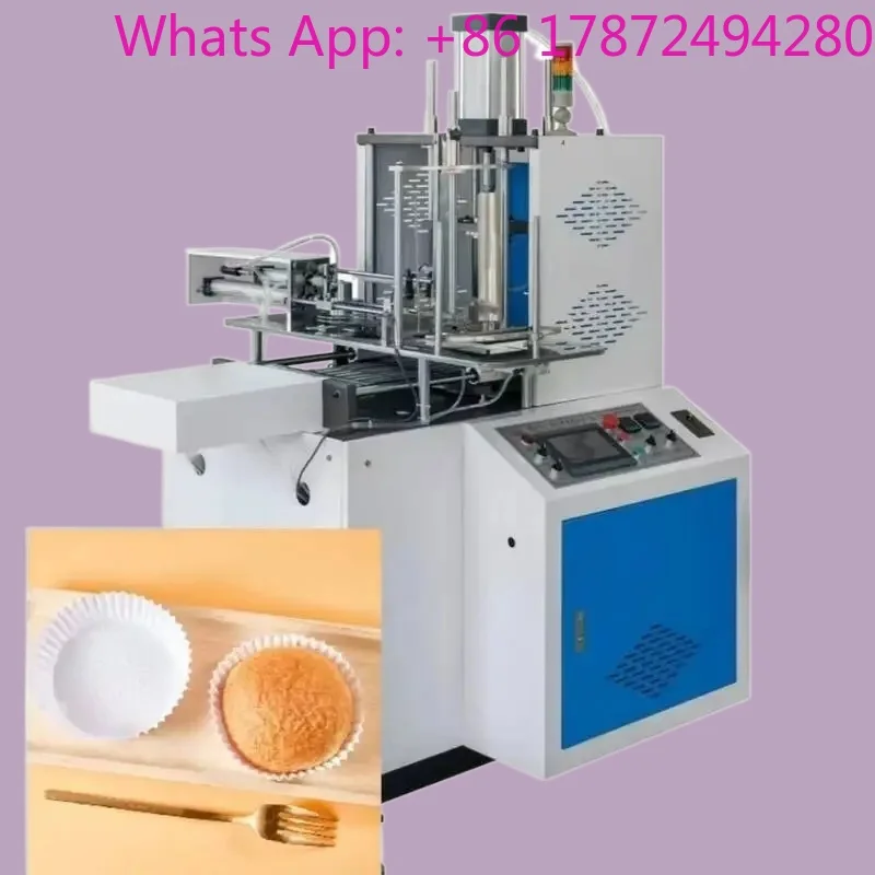 Baking Fully Bread Boat-Shaped Disposable Automatic Coated Bottom Tray Oil-Proof Paper Cup Forming Machine