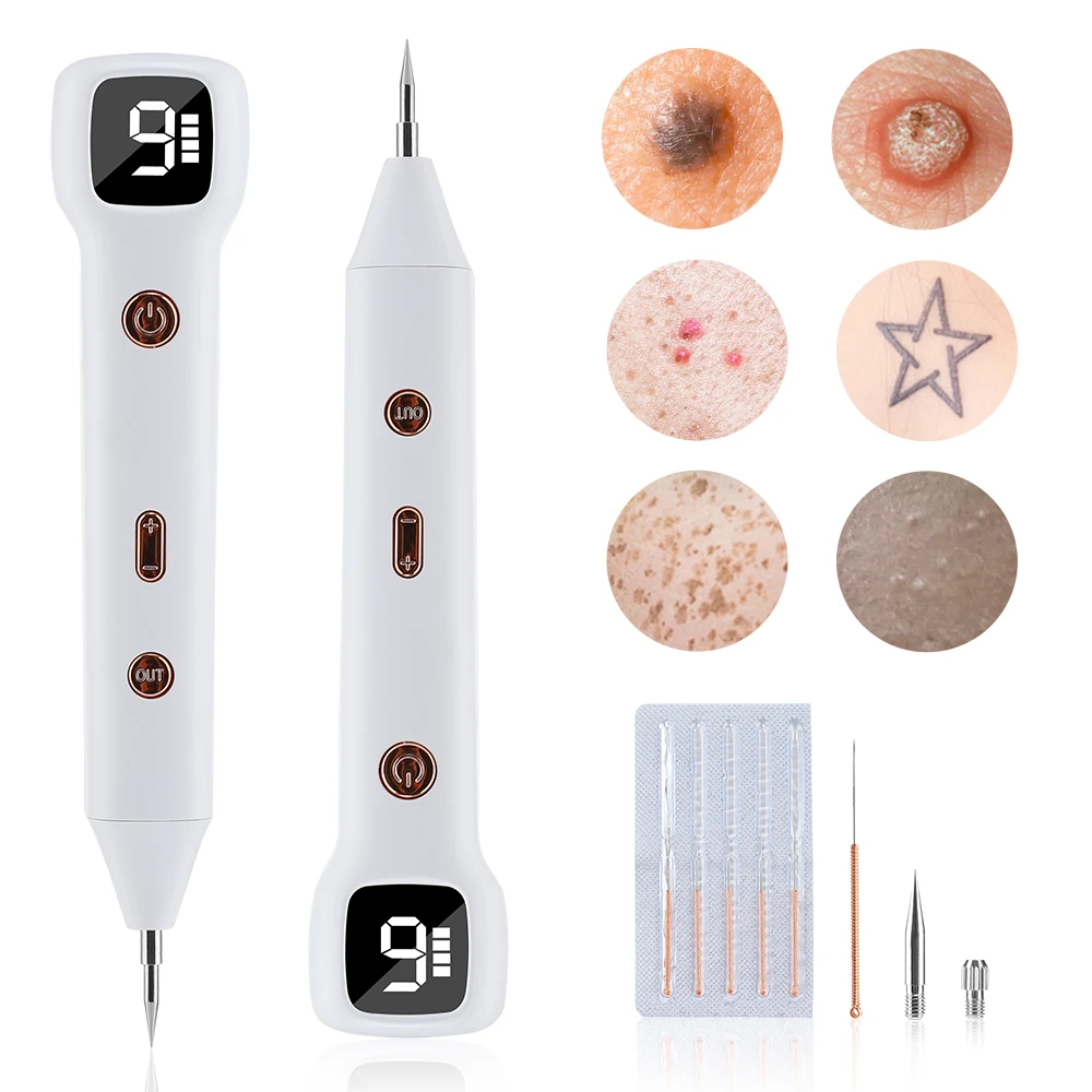 Laser Plasma Pen Warts Black Dots Remover Mole Wart Eliminator Skin Tag Remover Freckles Papilloma Mole Nevus Dark Spots Remover