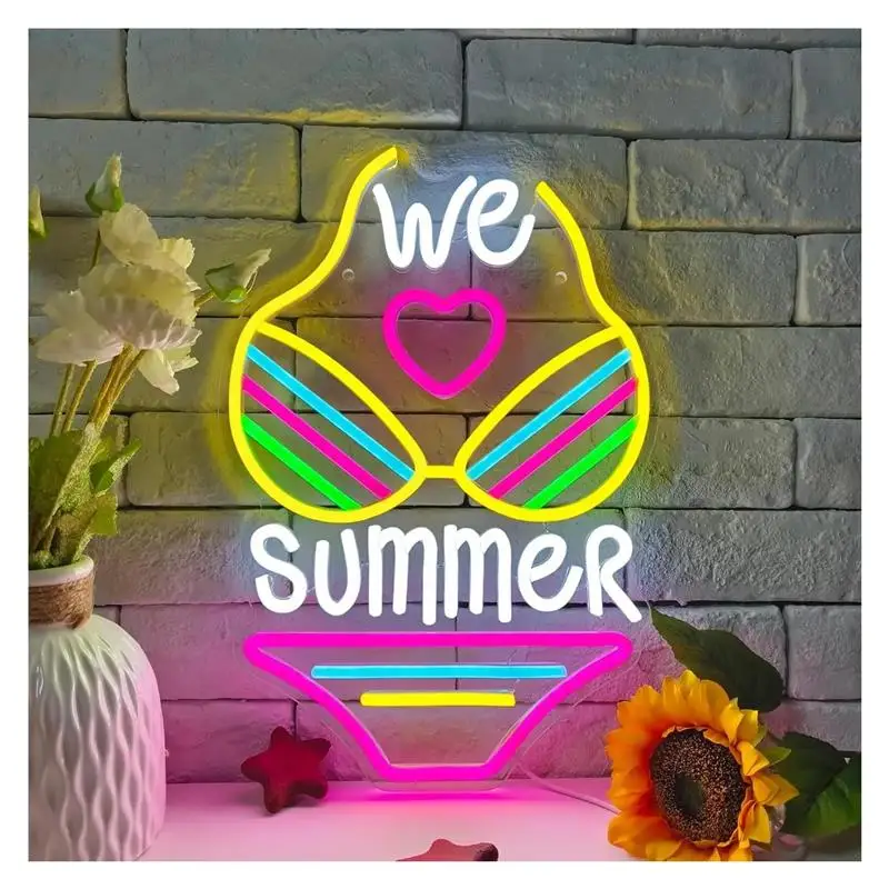 panneau-neon-«-we-love-summer-»-pour-bikini-lumieres-de-nuit-d'ete-alimente-par-usb-a-intensite-variable-pour-piscine-club-fete-decoration-murale-27-cm-×-392-cm