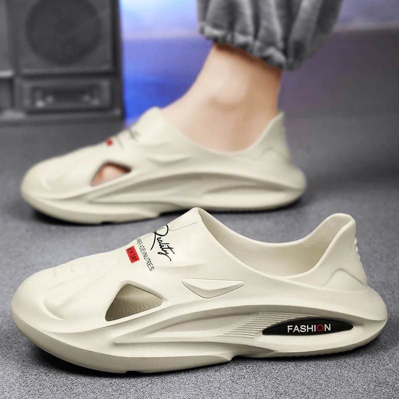 

Men's Rain Boots Summer Outdoor Wear Resistant Delivery Rider Lightweight Anti-slip Work Water Shoes Breathable Rubber