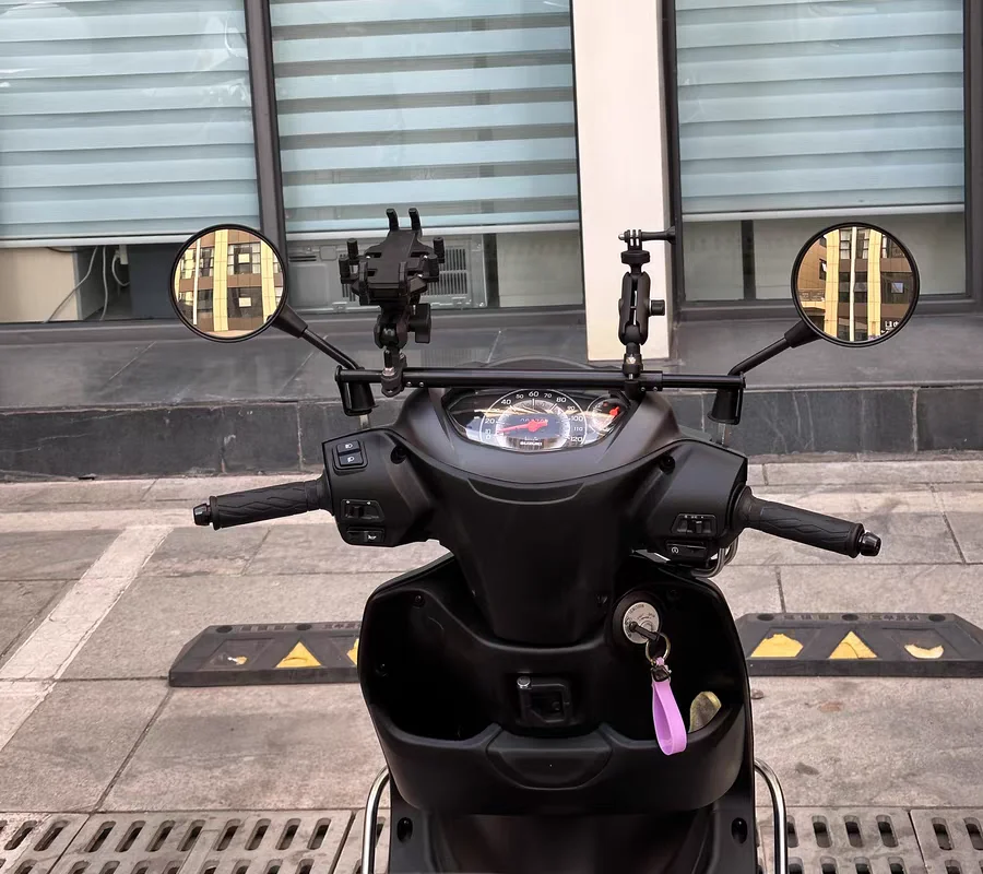 Universal Crossbar Handlebar Adjustable Extender Bar For Motorcycle Scooter ATV Mount Bracket of Phone Holder Balance Cross Bar
