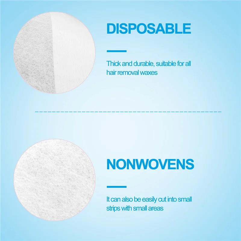 N98R 200 упаковок восковых полосок для удаления волос Нетканые восковые полоски Эпиляционные полоски для лица, ног, подмышек, тела и бикини, белые