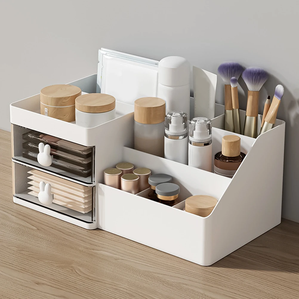 

Drawer Type Storage Box Large Capacity Multi-Layer Pp Material Organizer Stationery Holder Desktop Sundries Container