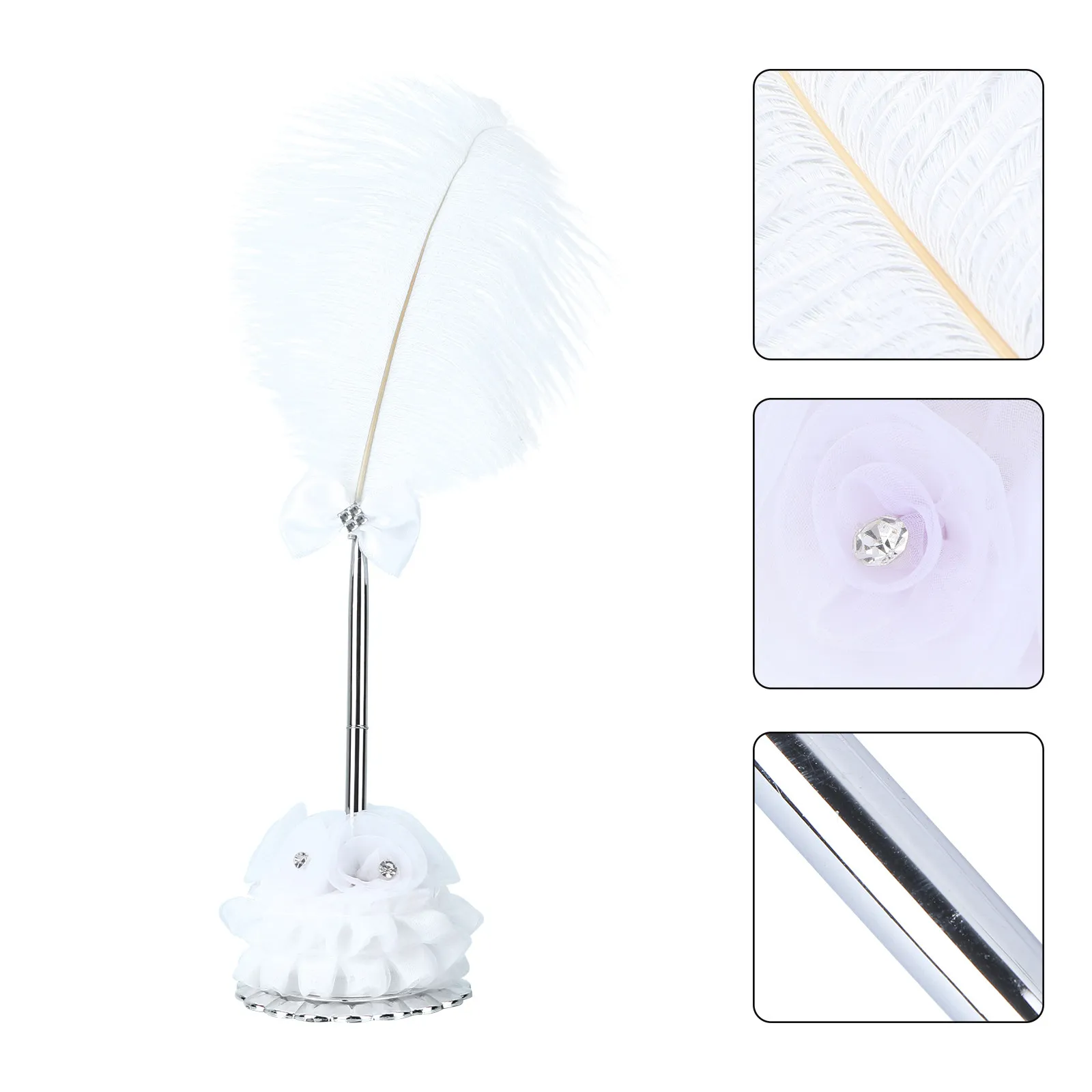 

1Set Sign-in Pen Creative Ballpoint Vintage Writing Instrument for Wedding Party Guest Book Signing Decorative