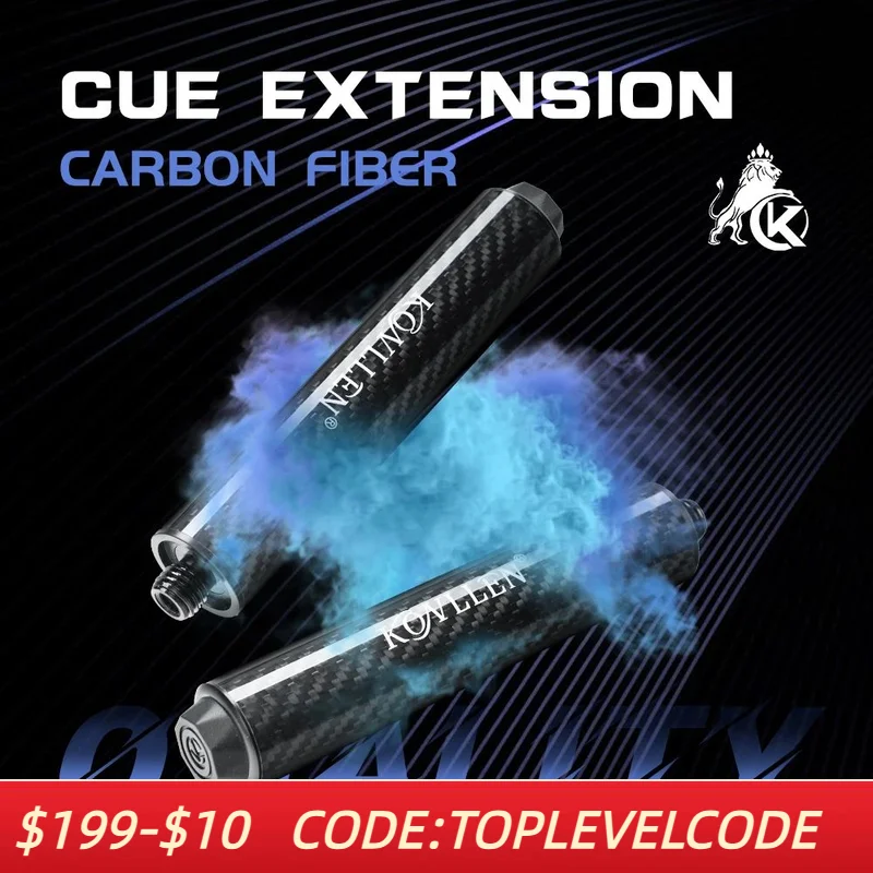 

Оригинальный удлинитель для кия KONLLEN, удлинитель из углеродного волокна, 6 дюймов с бампером для киев KONLLEN, аксессуары для бильярда