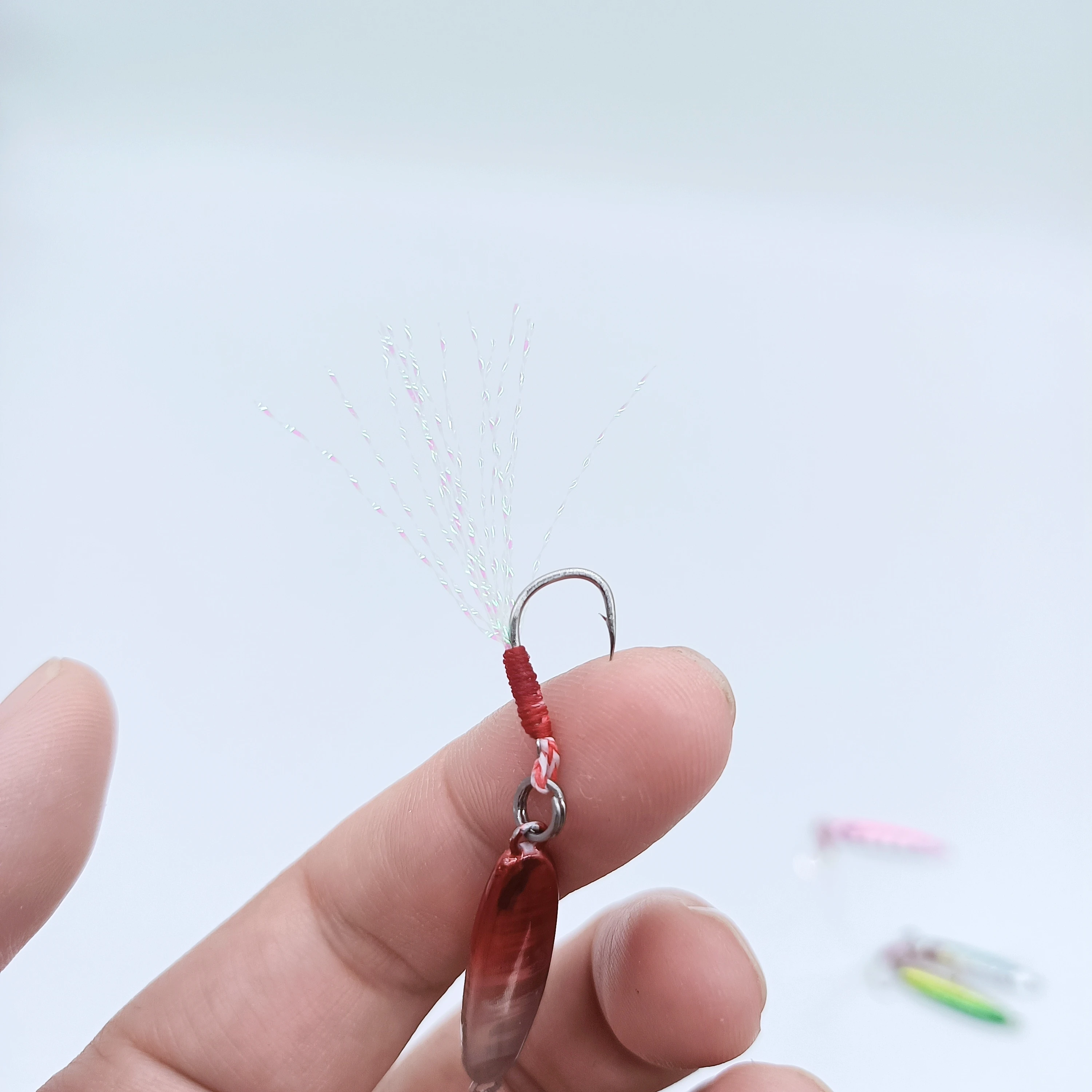 HOOFISH 1PCS Microjigging Angeln Locken 5,5g/32mm Mini Jig Köder Isca Künstliche Jig mit Einzel Haken angeln Zubehör – Detail 13