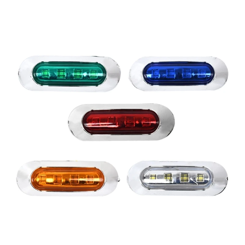 4 Led Truck Trailer Light Front Rear LED Side Marker Lights Clearance Indicator Lamp Waterproof LED Marker Light