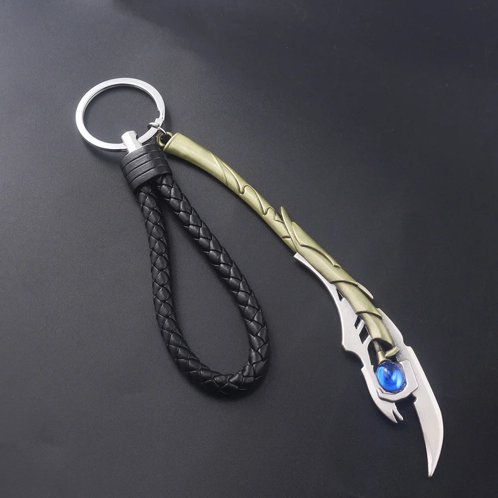 Disney Marvel Loki Mind Scepter Keychain Pendant Mind Stone Owner Keyring Cosplay Prop Fan Gift Men Women Backpack Jewelry