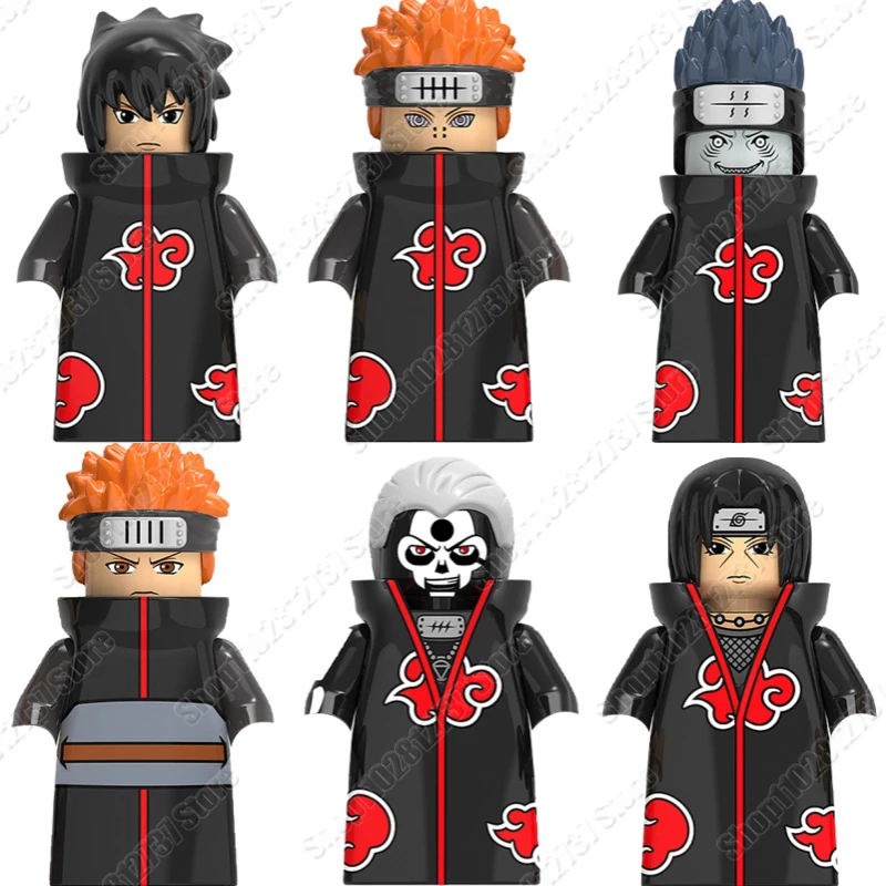 اللبنات الصغيرة KDL801 Uchiha Sasuke Hoshigaki Kisame عمل الشكل تجميعها اللبنات لعبة عيد ميلاد الأطفال الهدايا