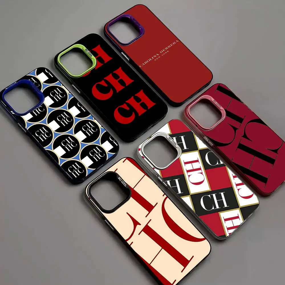 Fundas de Teléfono Fashion C-Carolina Fashion H-Herrera para iPhone 17 16 15 14 13 12 11 Plus Pro Max Pro, Color Mate