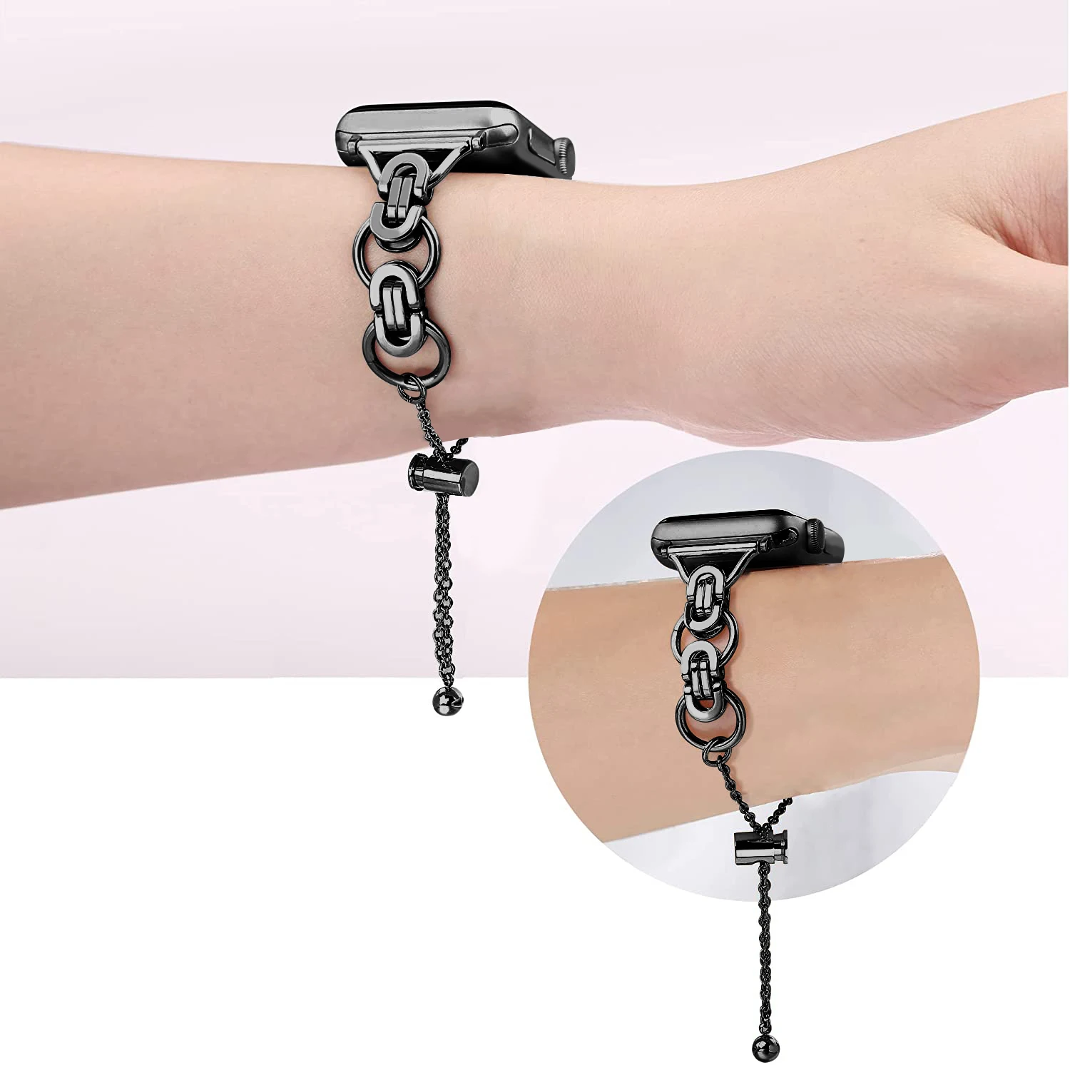 Women Metal Strap for Apple Watch Band Ultra 2 49mm 46 40 44 41 38 45mm Metal Stainless steel IWatch Strap Series10 9 8 7 SE 6 5