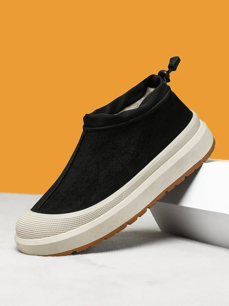 Biznesowy styl Old Money, modne i eleganckie, męskie zimowe buty śniegowce, antypoślizgowe i ciepłe, odpowiednie na codzienne wyjścia, minimalistyczne.