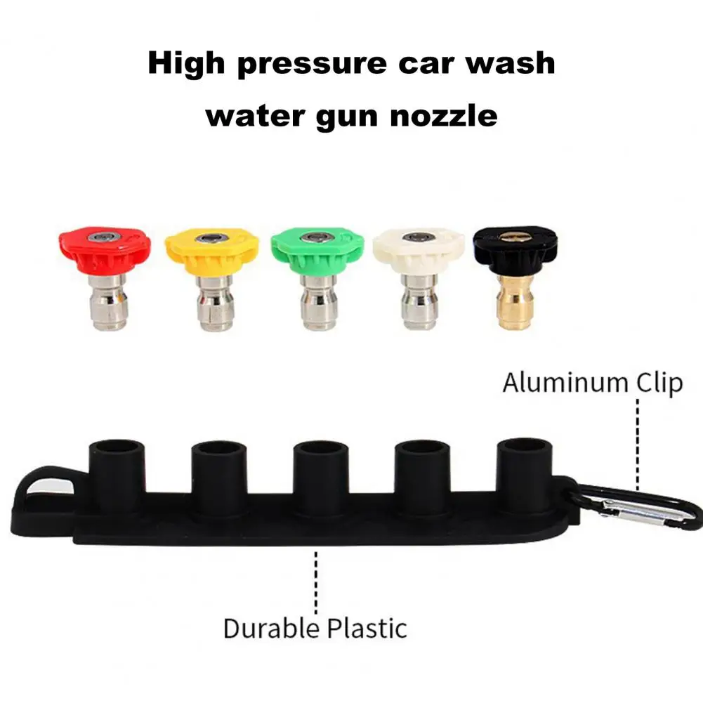 Pressure Washer Nozzle Set Metal Spray Nozzle Set for Pressure Washer with Quick Connect Holder Universal Nozzle for Washing