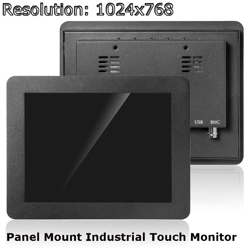 

Industrial Use Small Size 8 Inch Panel Mount Cheap Touch Screen Monitor With Resistive/Capacitive Touch Screen VGA HDMI Input