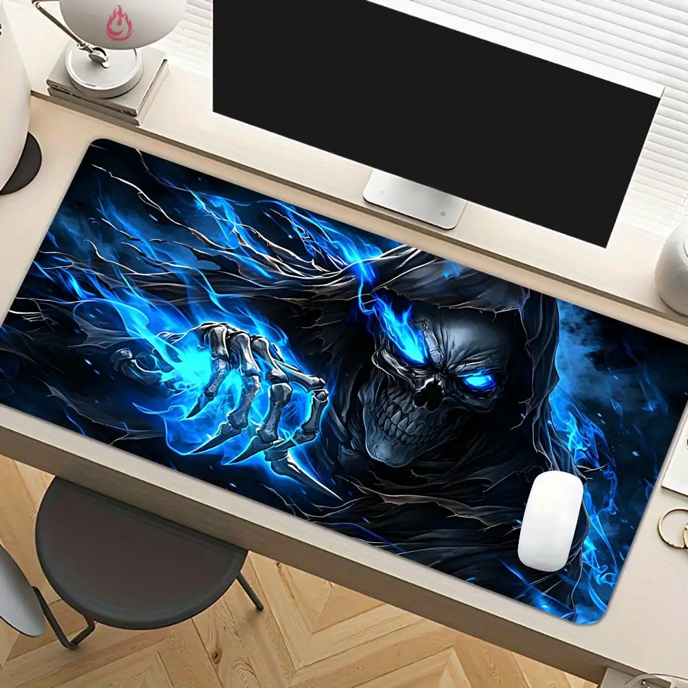Mysterious Black Skull Mouse Pad Desk Mat Large Computer Office Carpet XXL Mousepad Gamer Gaming PC Accessories Keyboard Rug