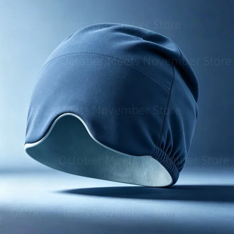 Micro Gravity Deep Sleep Hat Ice Silk Eye Mask Full Ear Cover Blackout Blindfold Double Sided Wearable Nap Travel All Seasons
