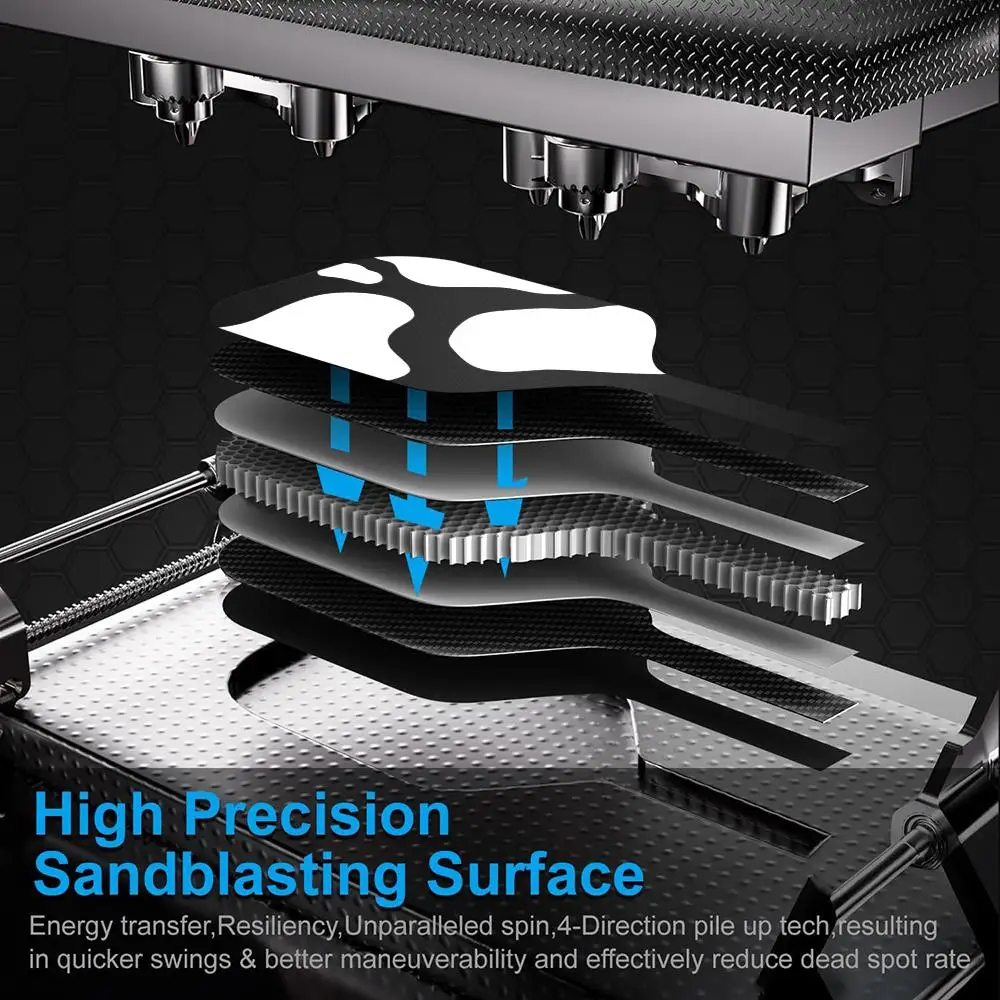 Рисунок 6 - Черное весло для пиклбола из коровьего пьебада T700