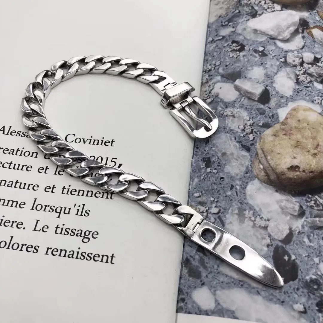 Europe and America creative sterling silver distressed retro domineering personality fashion personality generous men's bracelet
