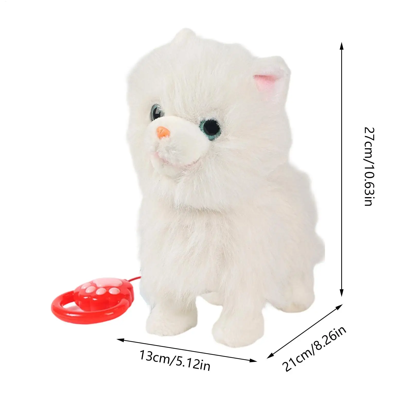 Cane Elettrico a Batteria, Animale Compagno Realistico, Giocattolo Interattivo Elettronico in Peluche per Bambini, Ragazzi e Ragazze