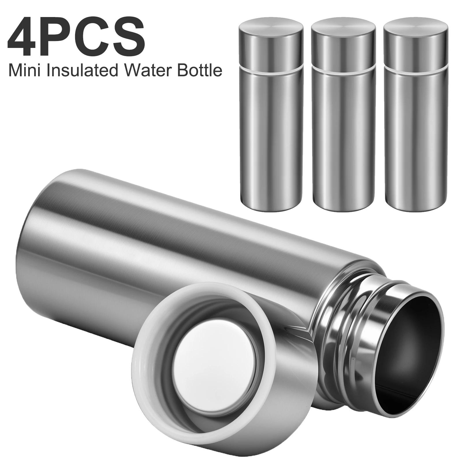 

Mini Stainless Steel Water Bottle Protable Insulated Water Bottle for Hot&Cold Drinks Leakproof Travel Flask for School Office