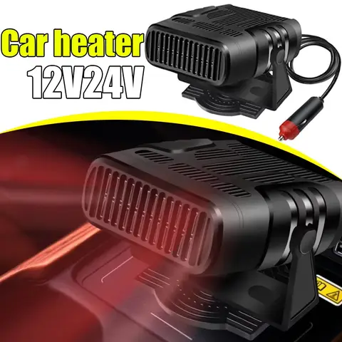 전기 자동차 히터 에어 쿨러 팬 12V/24V 휴대용 제습기 제빙기 난방 팬 200W 건조기 앞유리 김서림 방지 액세서리