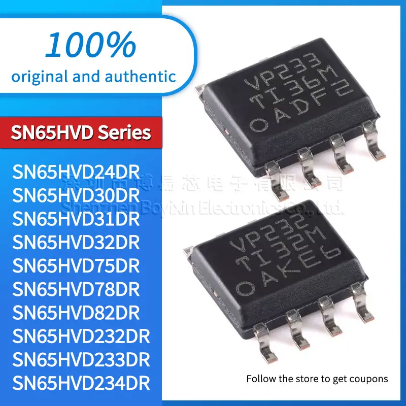 

SN65HVD232DR SN65HVD233DR SN65HVD234DR SN65HVD24DR SN65HVD30DR SN65HVD31DR 32DR 75DR 78DR 82DR 257DR Original Genuine