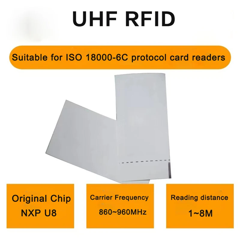 20PCS RFID UHF Washable Tag High temperatur Electronic Label ISO18000-6C 860-960MHz Cloth sticker Label U8 Chip High Quality