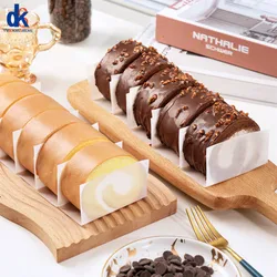 100PCS Cake Roll Separator Paper Swiss Roll Border Wrapping Papers Food Grade Bread Cake Oven Baking Pan Greaseproof Paper