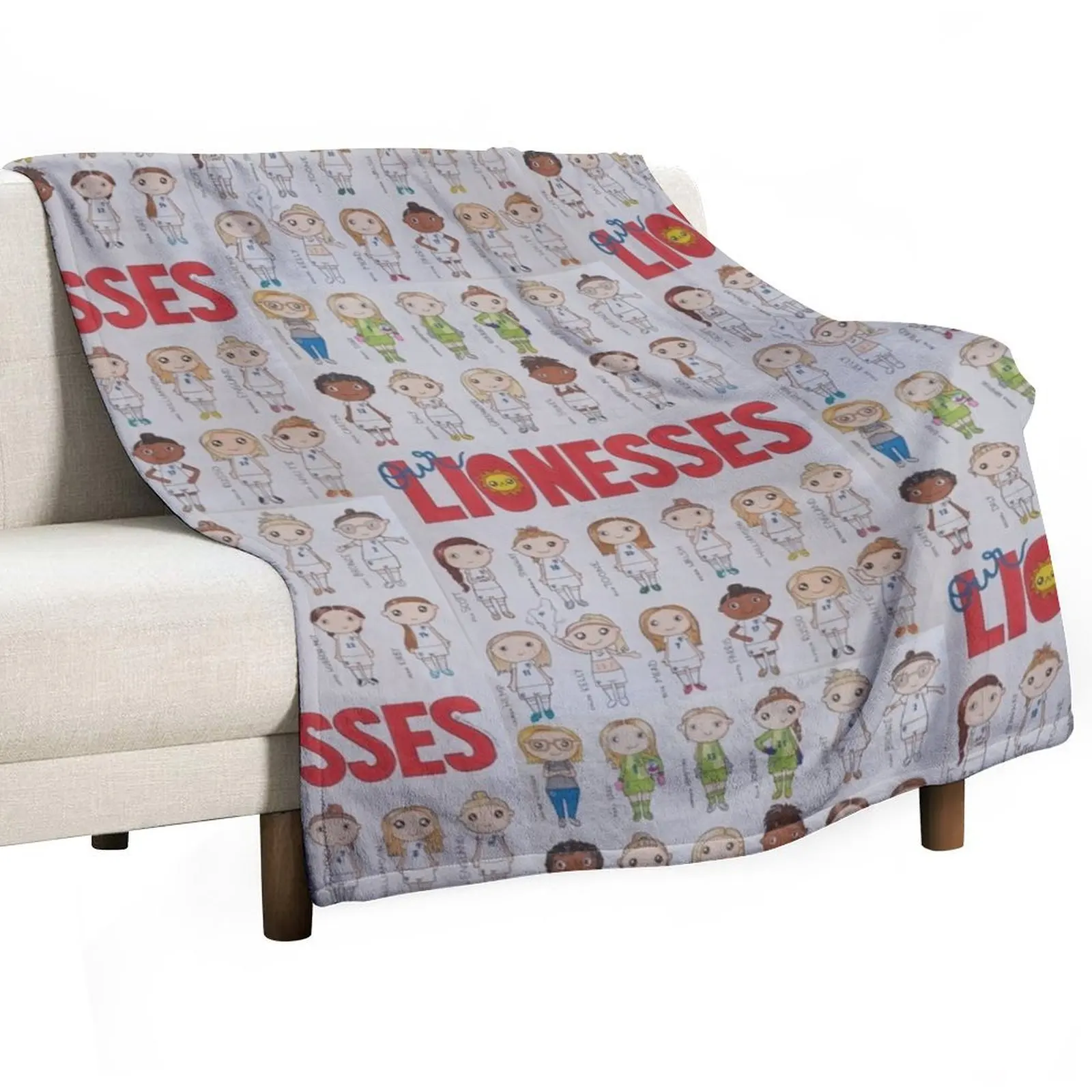 Our Lionesses Throw Blanket Decorative Sofa Hairy funny gift Extra Large Throw Sofas Weighted Blankets