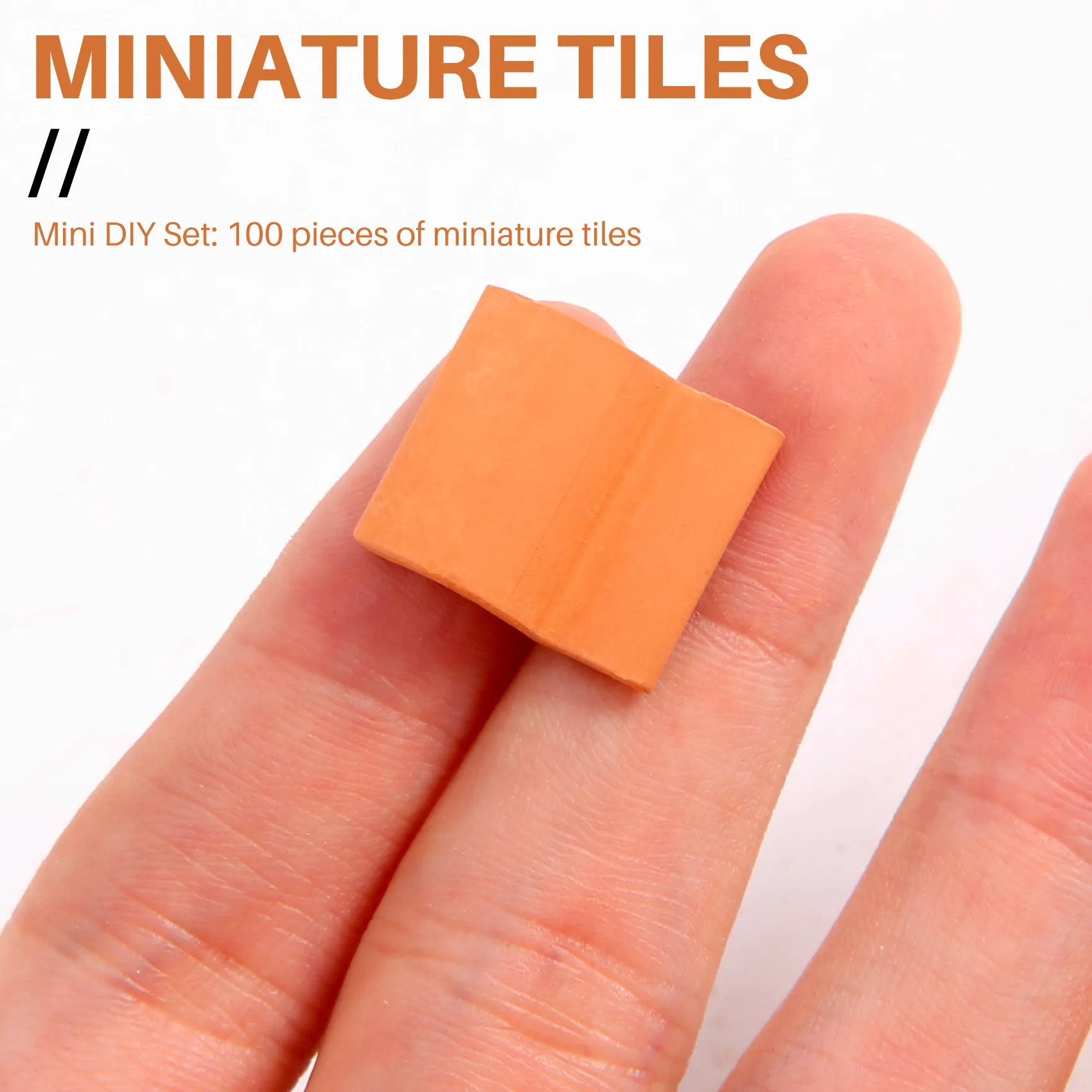 ABWE-ensemble de construction de maquettes de tuiles de toit carreaux miniatures tuiles de toit teignes de maison de poupée faux modèle de carrelage accessoires de paysage, 100 pièces