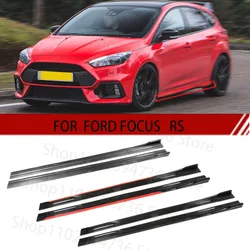 FOR FORD FOCUS RS 2M Car Side Skirt Extension Plate Lip Separator Bumper 2.18M Racing Side Spoiler