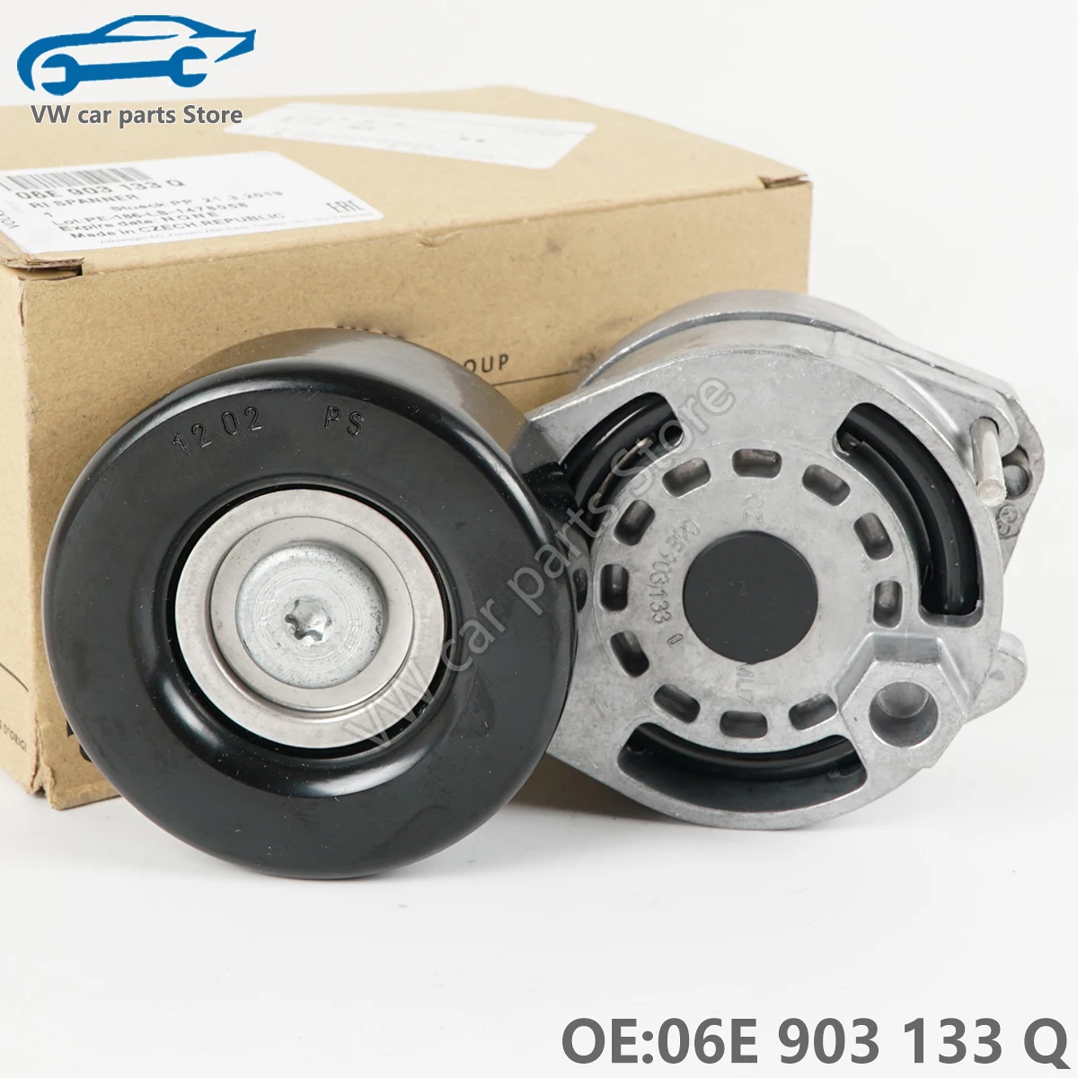 

Engine Belt tensioner Pully 06E903133Q 06E903133A For Audi A4 A5 A6 Quattro Q5 S4 S5 3.0L 3.2L