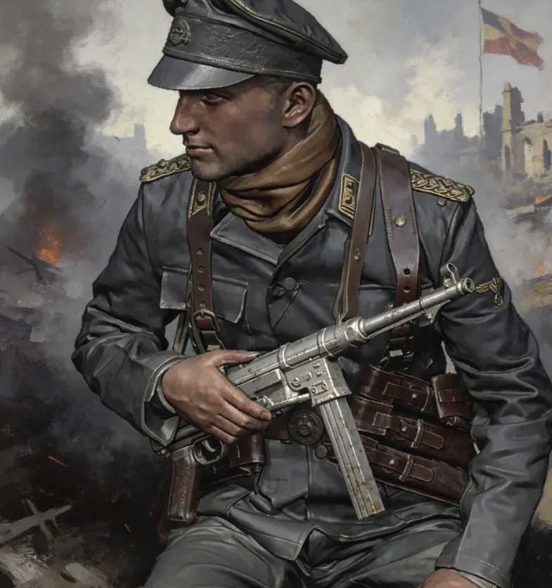 

1/35 Resin model kits Soldier colorless and self-assembled A-2262