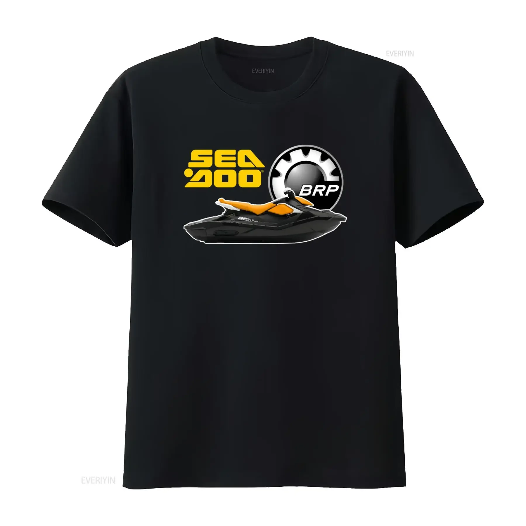 Sea Doo BRP Jet Ski Print T Shirt for Men Stylish and Durable vintage Washed Soft Breathable streetwear homme Comfortable