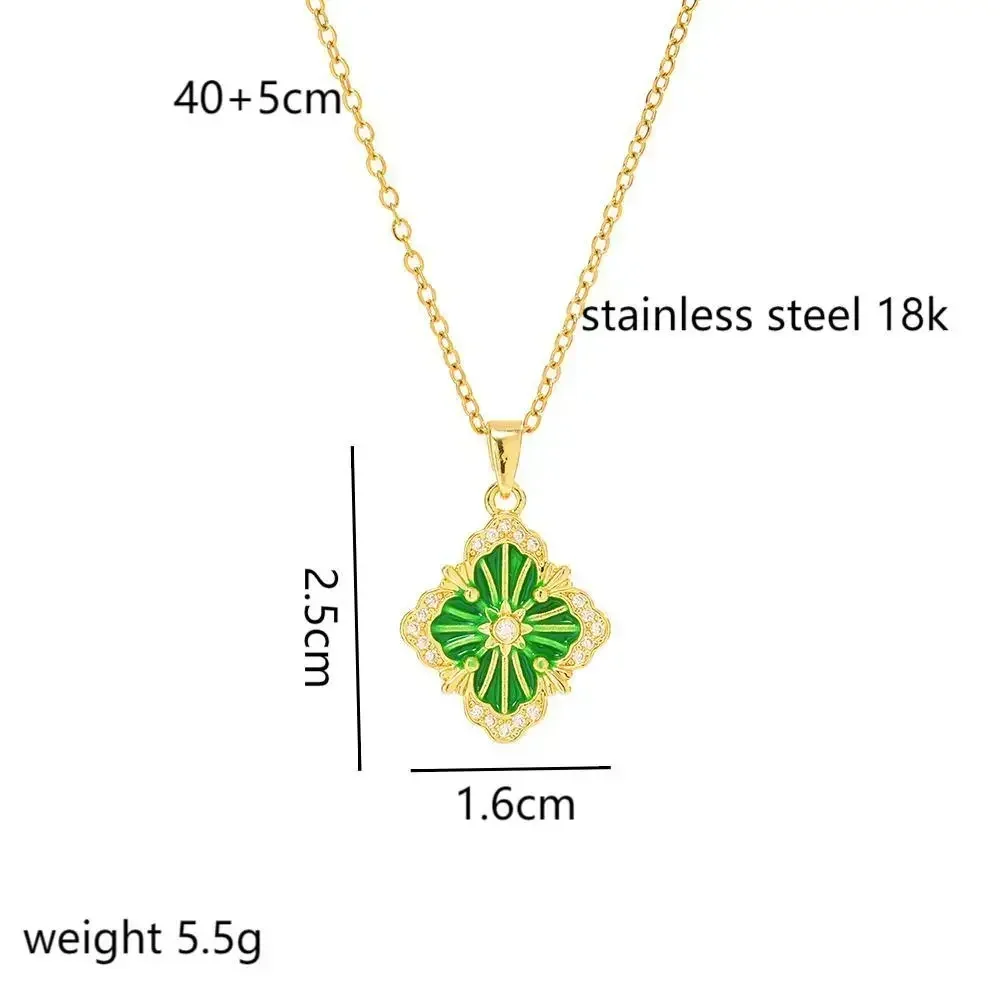 Элегантное и универсальное женское колье с цепочкой на ключицу из титановой стали, легкая роскошь в нише, золото 18 карат