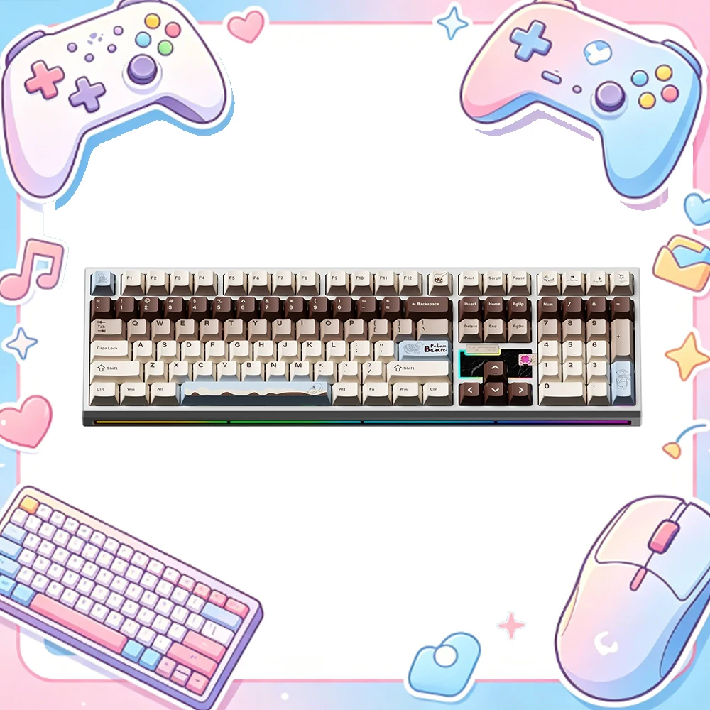 Weikav Nut108 Keyboard Aluminum Alloy 3 Mode Wireless 10000mAh Long-Range Battery Game Mechanical Keyboard Kit Support Qmk/Via
