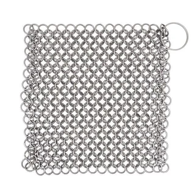 5Pcs Chainmail Scrubber Cleaner Premium 316L Stainless Steel Scrubber for Cast Iron Pots Pan BBQ Grill and All Kitchenware Items