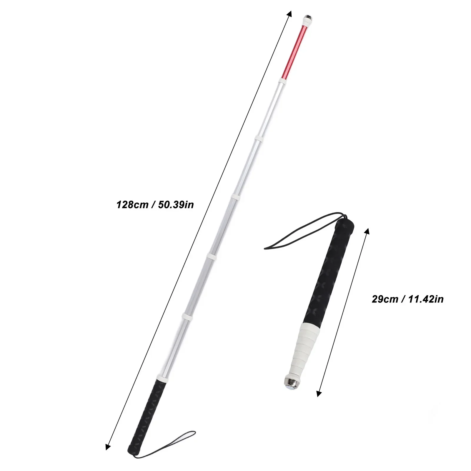 

Blind Cane Collapsible Lightweight Portable Assistive Folding Walking Stick for Visually Impaired People Elderly