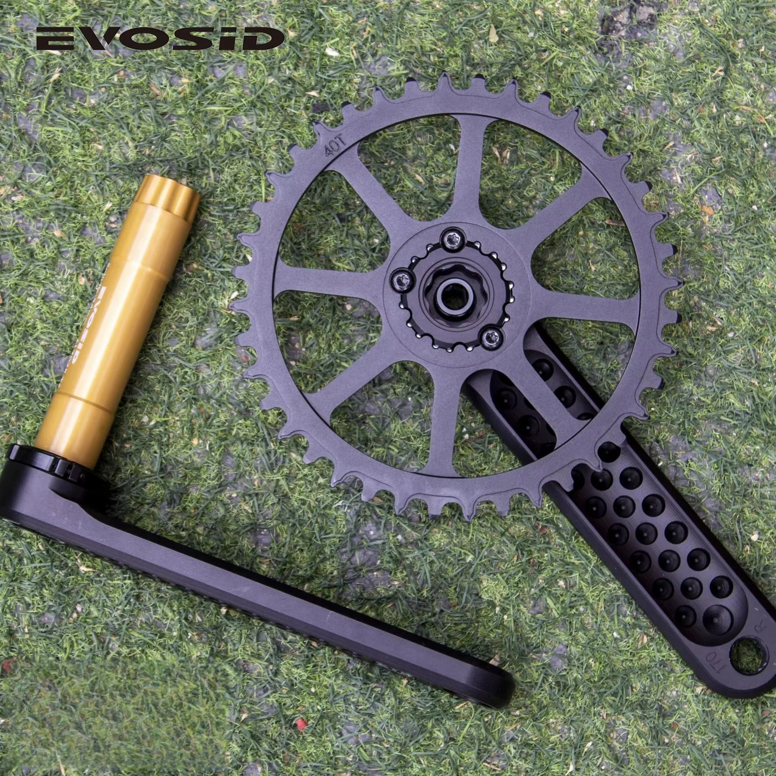 EVOSID Road Bike Crankset Direct Mount Chainring 40T 46T 50T Crankset 12s CNC With Bracket for Folding Bicycle Gravel Bike Crank