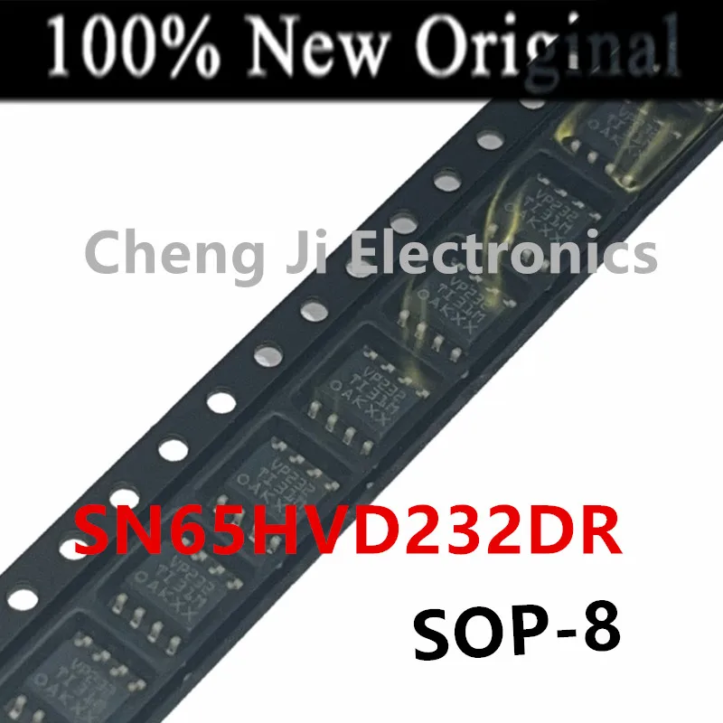 10PCS/Lot   SN65HVD232DR   VP232 、SN65HVD232QDR   HV232Q 、SN65HVD232QDRQ1   232Q1   New CAN bus transceiver chip  SN65HVD232