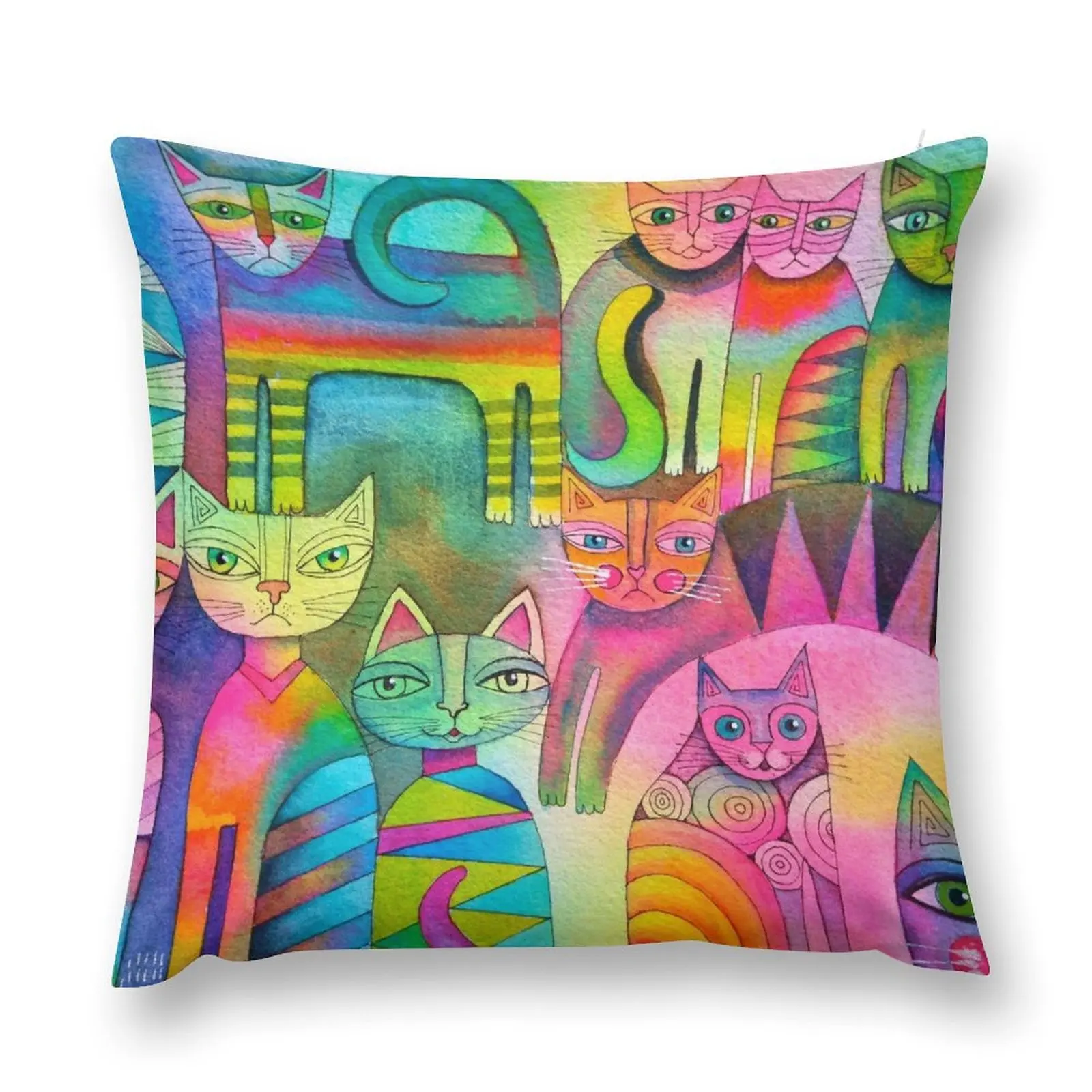 

Pyjama Cats Throw Pillow Cushions For Sofa Pillowcases home decor items Pillow Case pillow