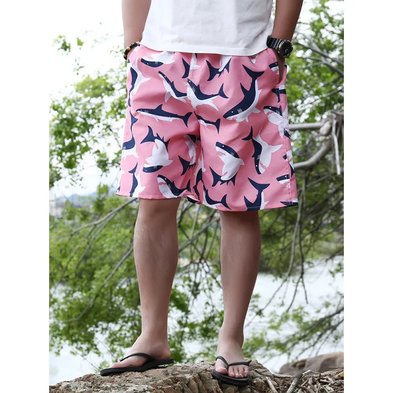 Men's shorts 2026 summer beach quick-drying loose thin five-point sporty floral print bestsellers pocket shorts men's clothing