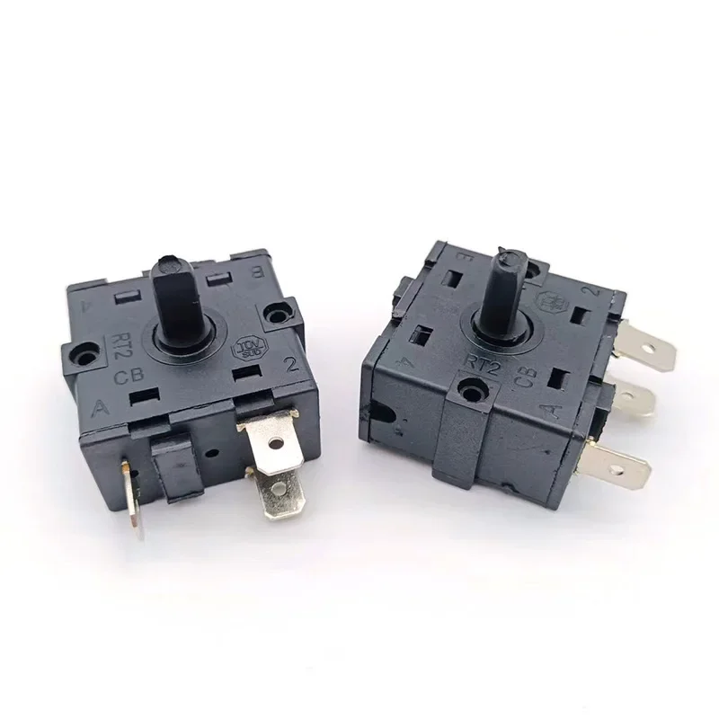 1PCS 16A electric heating fan, electric heater accessories, 3-pin and 5-pin gear adjustment switches, universal