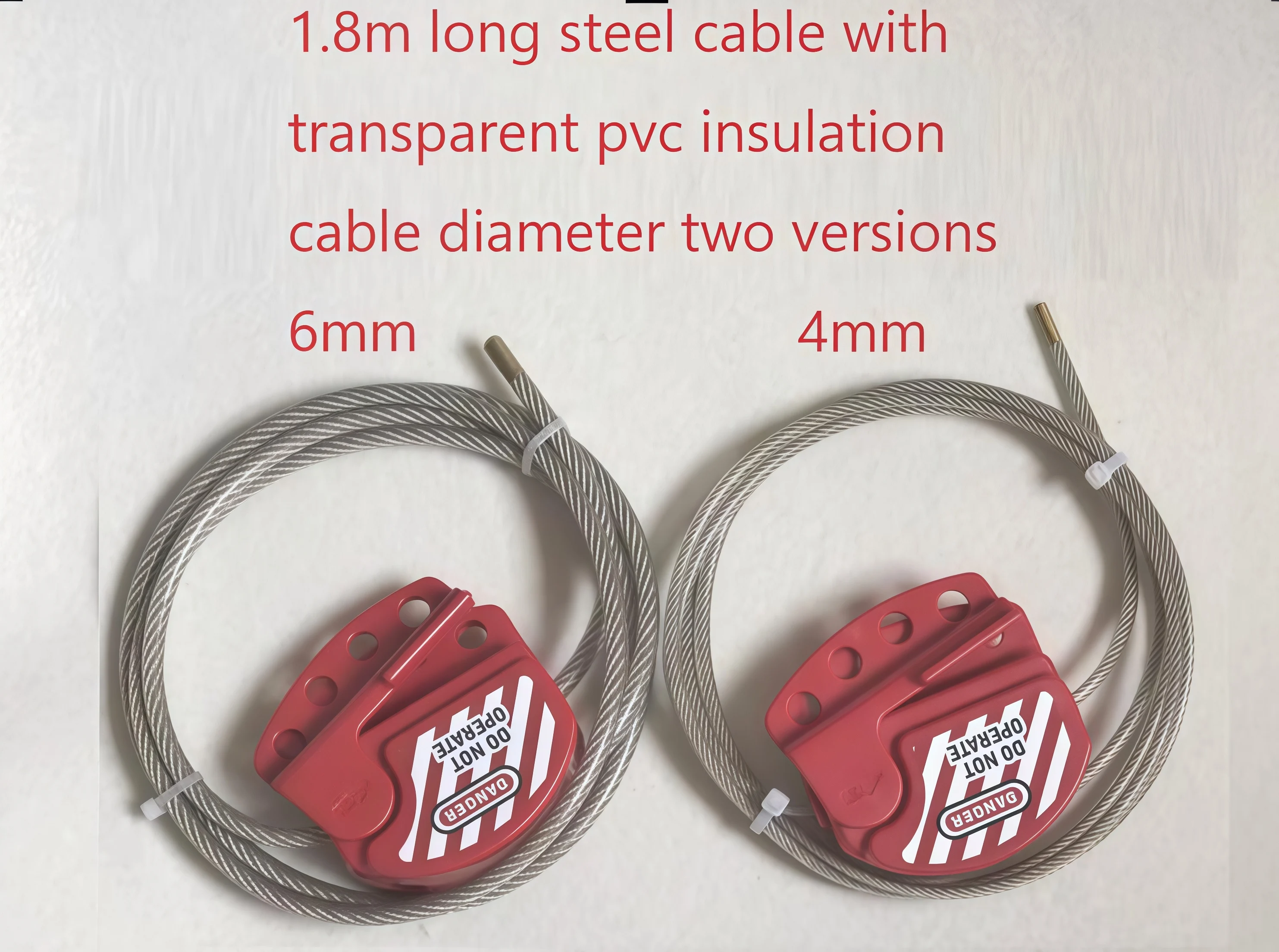 Adjustable Cable Lockout gate valves lockout steel hasp lockout