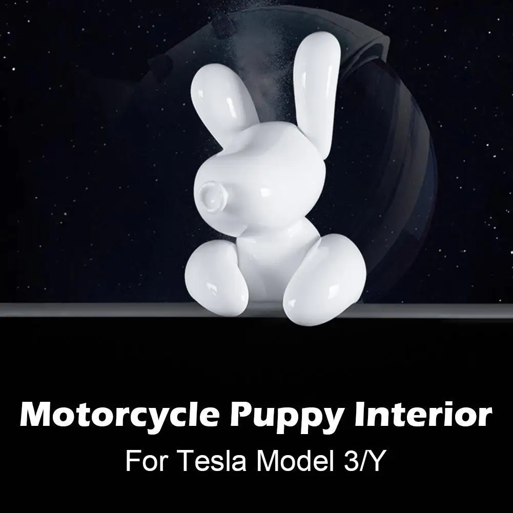 Car Style Interior Decorative For Tesla Model 3/Y/3+ Highland The Central Control Screen Mini Puppy New Car Interior Ornaments