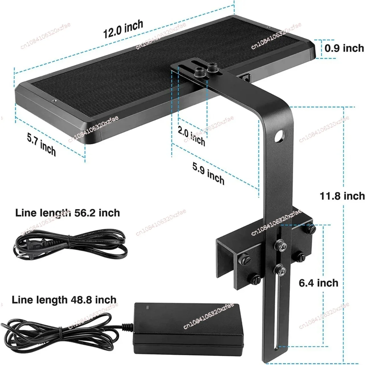 Aquarium Waterproof Algae Coral Lamp Fishbowl Bracket Lights APP Bluetooth Control Fish Tank Light Dimmable Full Spectrum Led