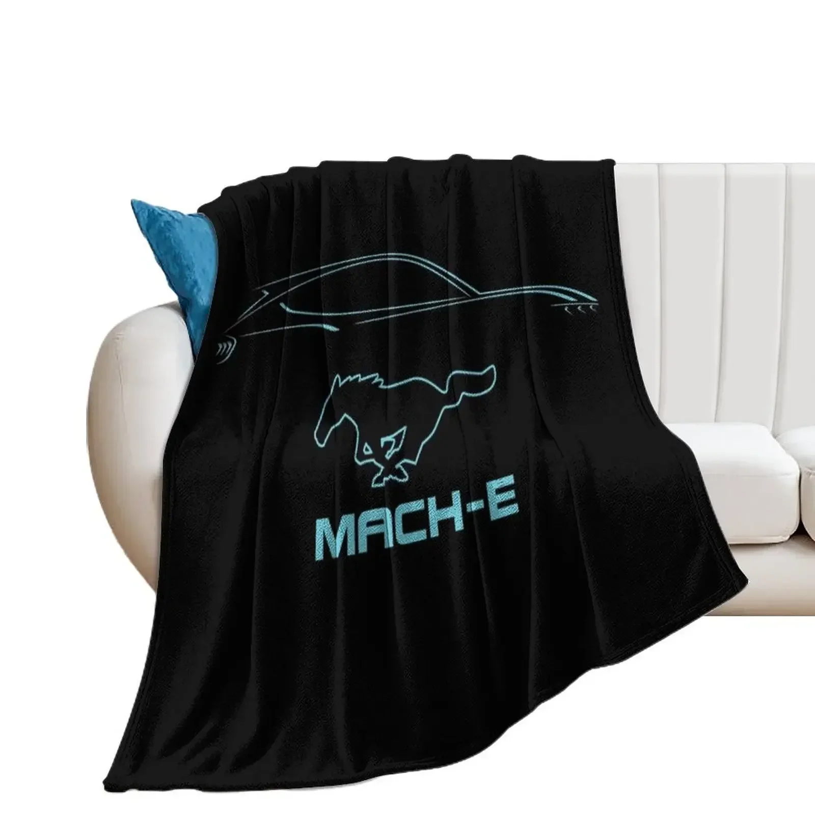 

Mustang Mach-E Throw Blanket For Sofa Thin christmas decoration funny gift Blankets